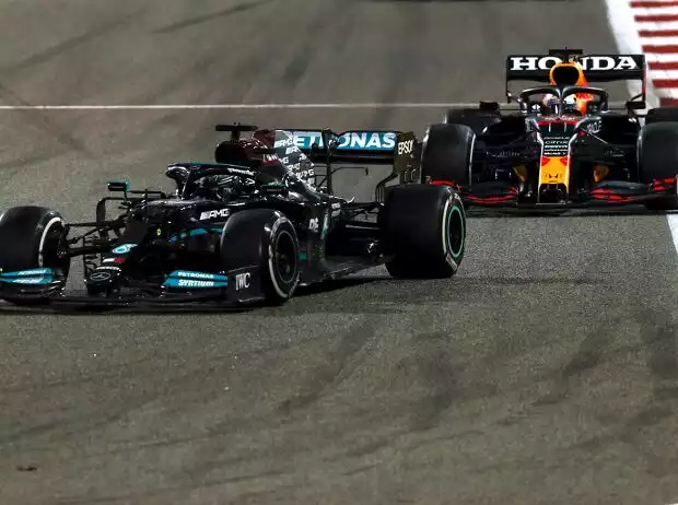 Titel-Bild zur News: Lewis Hamilton, Max Verstappen