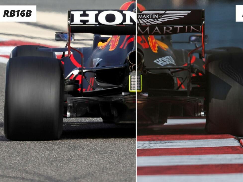 Red Bull RB16 vs. RB16B, Diffusor