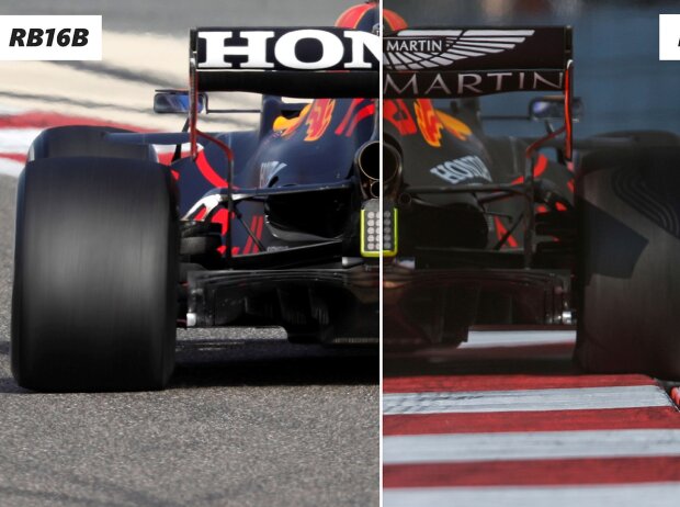 Red Bull RB16 vs. RB16B, Diffusor Red Bull RB16 vs. RB16B, Diffusor