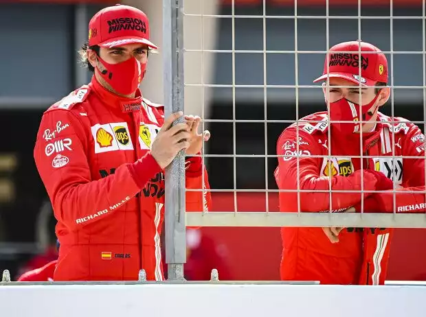 Titel-Bild zur News: Carlos Sainz, Charles Leclerc