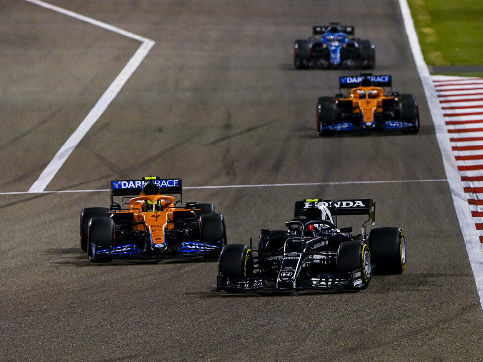 Pierre Gasly, Lando Norris, Daniel Ricciardo, Fernando Alonso