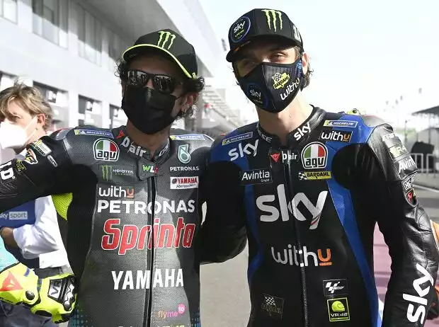 Luca Marini, Valentino Rossi Titel-Bild zur News: Luca Marini, Valentino Rossi