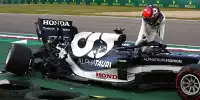 Yuki Tsunoda AlphaTauri Imola Unfall
