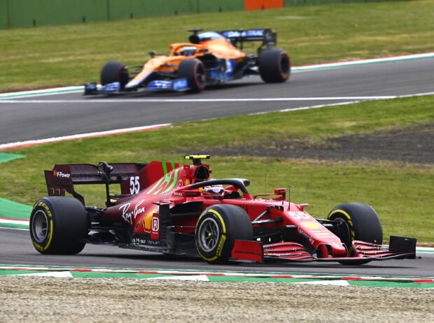 Titel-Bild zur News: Carlos Sainz Ferrari Imola