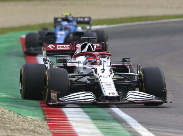 Titel-Bild zur News: Kimi Räikkönen Alfa Romeo Imola