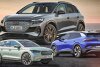 Bild zum Inhalt: Audi Q4 e-tron, Skoda Enyaq iV und VW ID.4 im ersten Vergleich