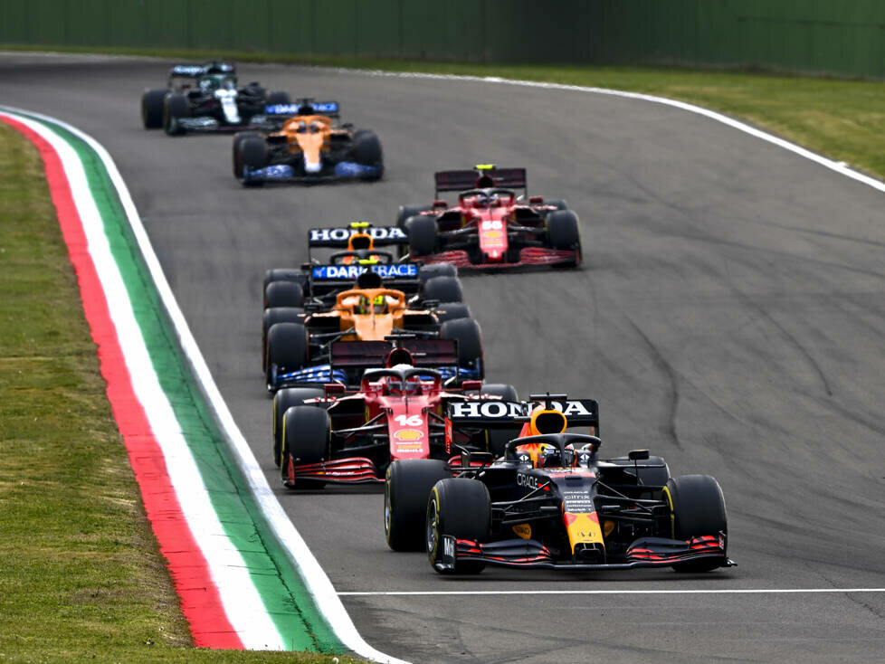 Max Verstappen, Charles Leclerc, Lando Norris, Pierre Gasly, Carlos Sainz