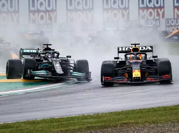 Max Verstappen, Lewis Hamilton Titel-Bild zur News: Max Verstappen, Lewis Hamilton