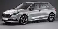 Bild zum Inhalt: Skoda Fabia (2021) im letzten inoffiziellen Rendering
