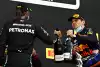 Bild zum Inhalt: Verstappen relativiert Psychospielchen-Headlines: "Komme gut mit Lewis aus"