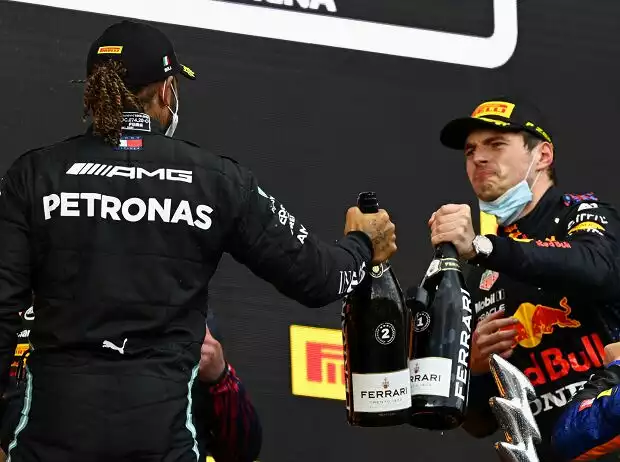Lewis Hamilton, Max Verstappen, Lando Norris Titel-Bild zur News: Lewis Hamilton, Max Verstappen, Lando Norris