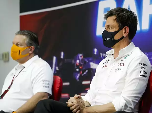 Zak Brown, Toto Wolff Titel-Bild zur News: Zak Brown, Toto Wolff