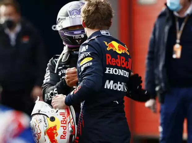 Lewis Hamilton, Max Verstappen Titel-Bild zur News: Lewis Hamilton, Max Verstappen