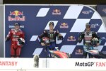 Jack Miller (Ducati), Fabio Quartararo (Yamaha) und Franco Morbidelli (Petronas) 