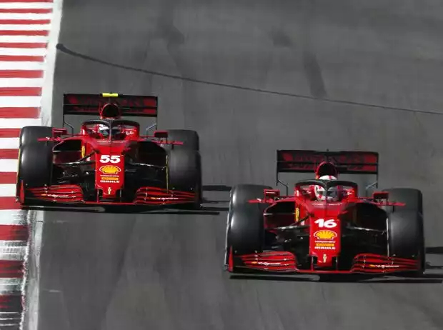 Titel-Bild zur News: Charles Leclerc, Carlos Sainz