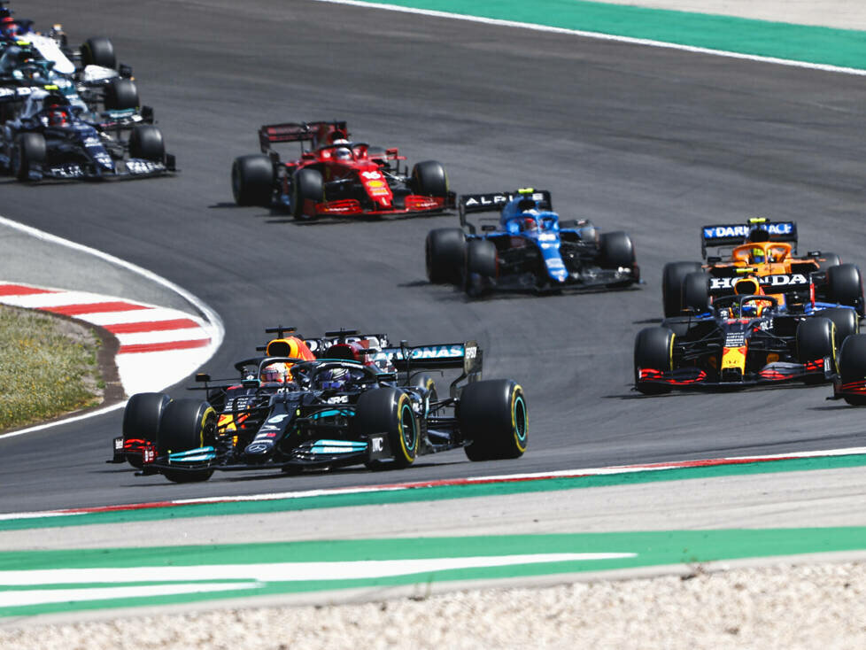 Lewis Hamilton, Max Verstappen, Carlos Sainz, Sergio Perez, Lando Norris, Esteban Ocon, Charles Leclerc