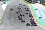 Valtteri Bottas (Mercedes), Lewis Hamilton (Mercedes), Max Verstappen (Red Bull), Carlos Sainz (Ferrari), Lando Norris (McLaren) und Sergio Perez (Red Bull) 