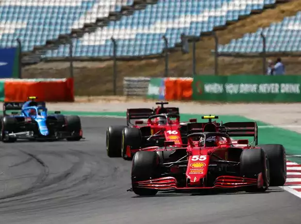 Carlos Sainz, Charles Leclerc, Esteban Ocon Titel-Bild zur News: Carlos Sainz, Charles Leclerc, Esteban Ocon