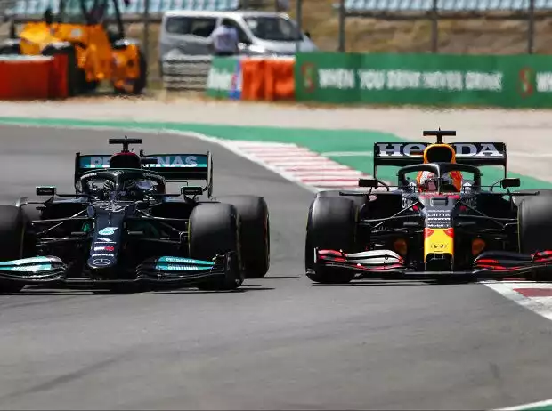 Lewis Hamilton, Max Verstappen Titel-Bild zur News: Lewis Hamilton, Max Verstappen