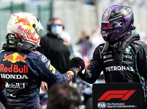 Max Verstappen, Lewis Hamilton Titel-Bild zur News: Max Verstappen, Lewis Hamilton