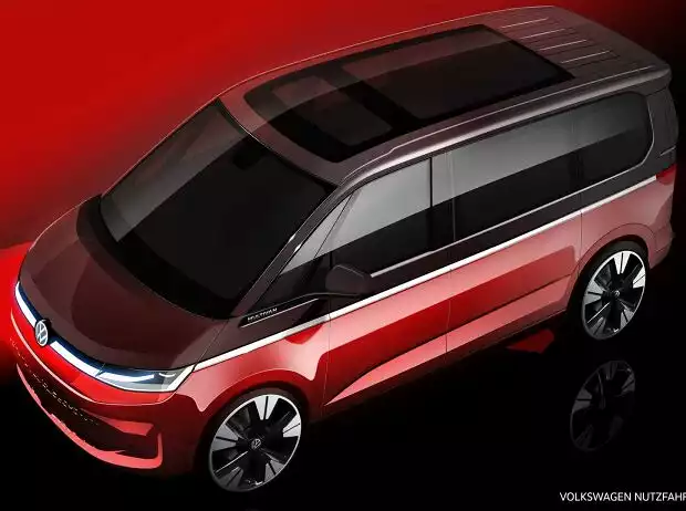 VW T7 Multivan Teaser Titel-Bild zur News: VW T7 Multivan Teaser