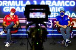 Carlos Sainz (Ferrari) und Fernando Alonso (Alpine) 