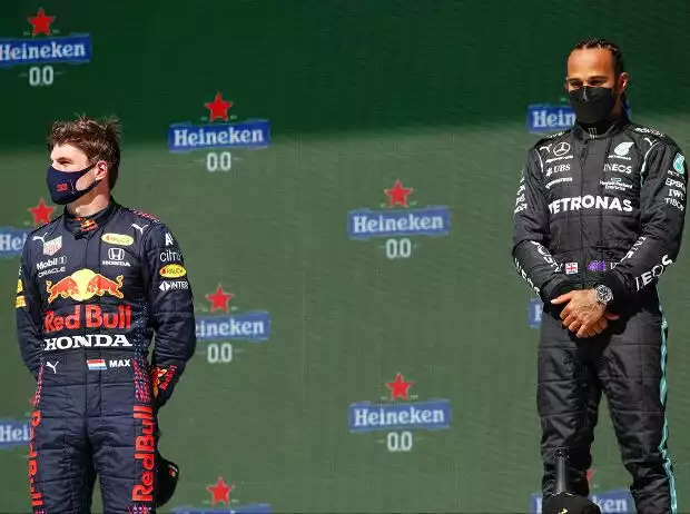Max Verstappen, Lewis Hamilton Titel-Bild zur News: Max Verstappen, Lewis Hamilton