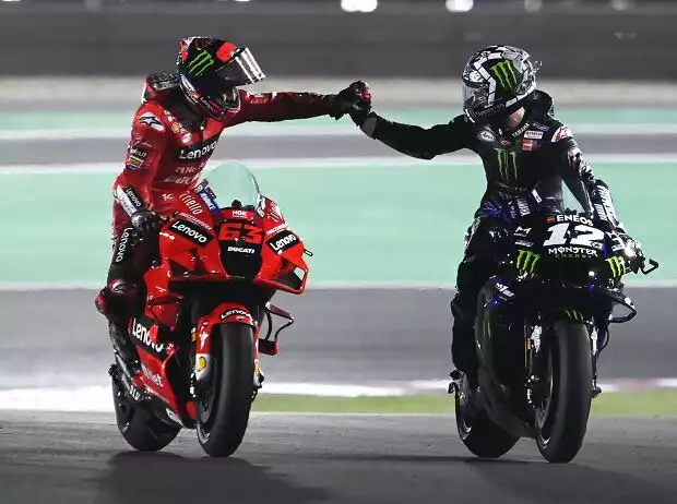 Francesco Bagnaia, Maverick Vinales Titel-Bild zur News: Francesco Bagnaia, Maverick Vinales