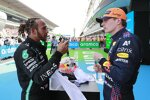 Lewis Hamilton (Mercedes) und Max Verstappen (Red Bull) 