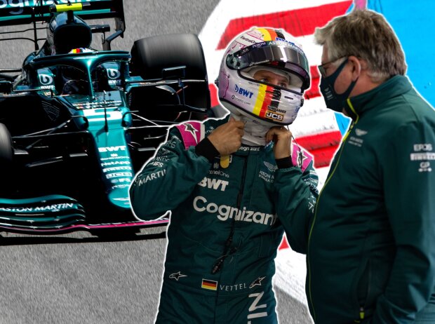 Titel-Bild zur News: Sebastian Vettel und Otmar Szafnauer