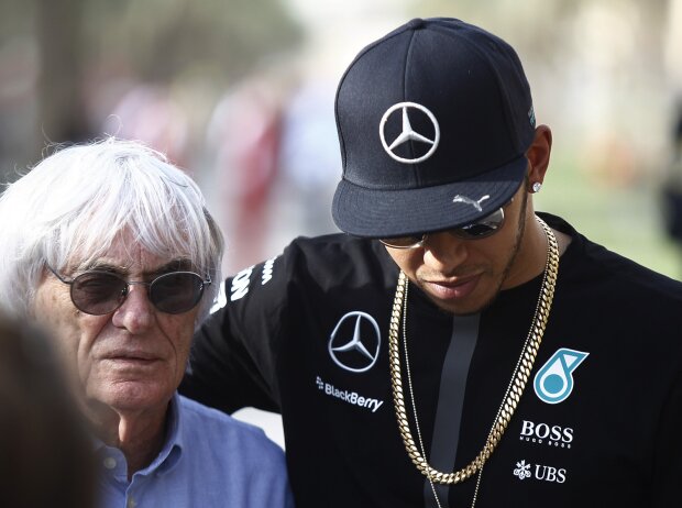 Titel-Bild zur News: Bernie Ecclestone, Lewis Hamilton