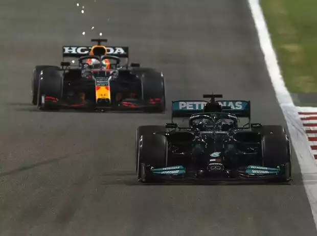 Lewis Hamilton, Max Verstappen Titel-Bild zur News: Lewis Hamilton, Max Verstappen