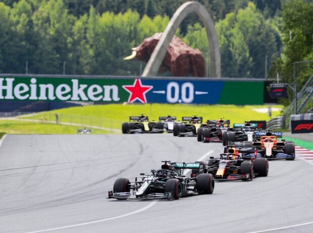 Titel-Bild zur News: Lewis Hamilton, Max Verstappen, Carlos Sainz, Valtteri Bottas, Alexander Albon