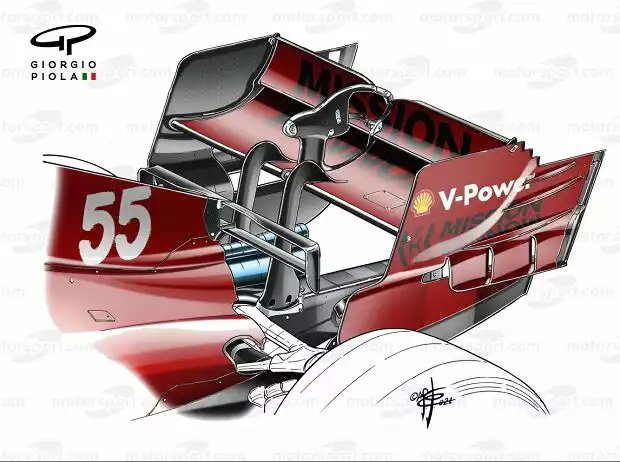 Ferrari-Heckflügel Titel-Bild zur News: Ferrari-Heckflügel