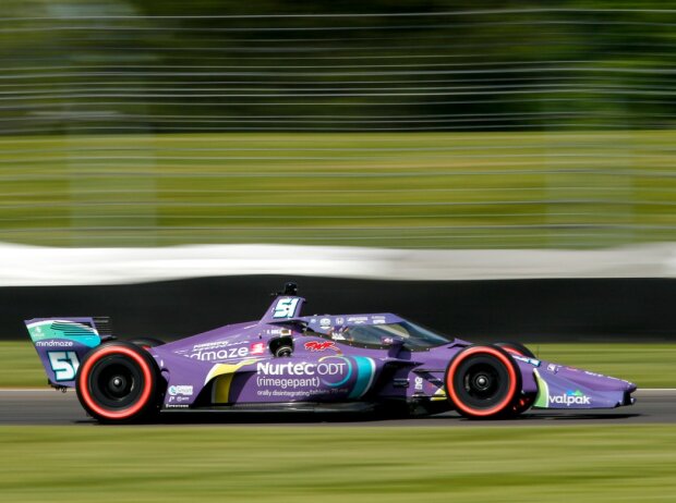 Romain Grosjean im Qualifying zum IndyGP in Indianapolis Romain Grosjean im Qualifying zum IndyGP in Indianapolis