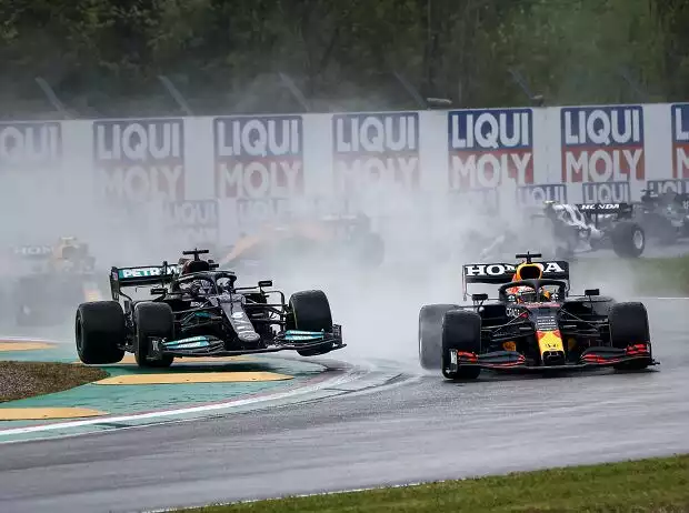 Titel-Bild zur News: Max Verstappen, Lewis Hamilton