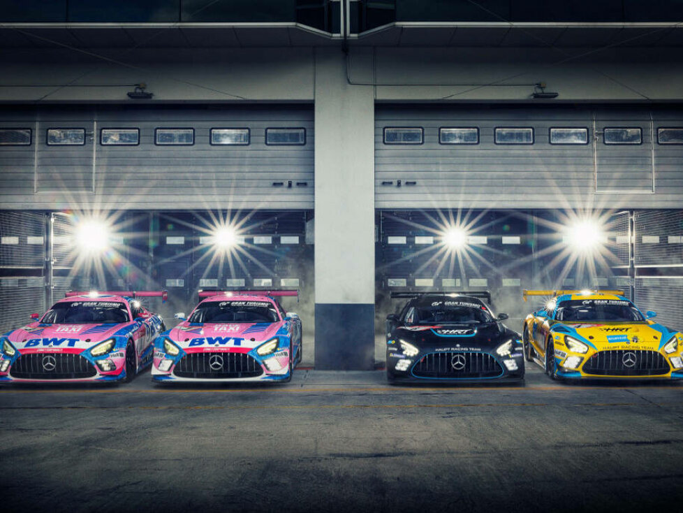 Werksunterstützte Mercedes-AMG GT3 von HRT und GetSpeed für die 24h Nürburgring 2021