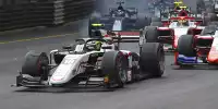 Theo Pourchaire beim Start des Hauptrennens der Formel 2 in Monaco 2021