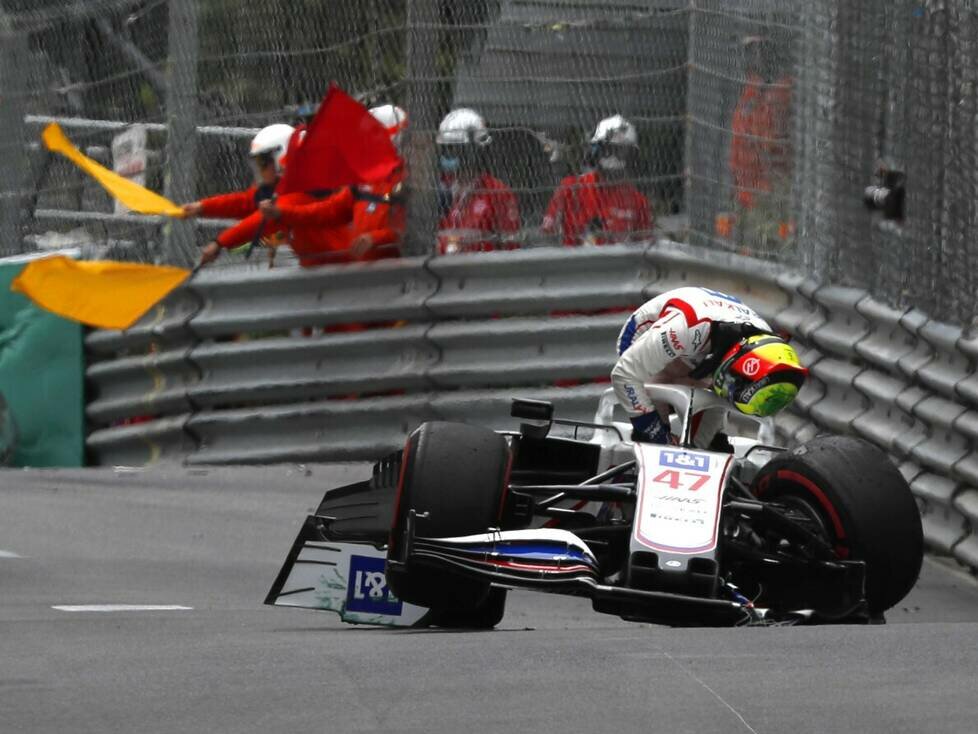 Mick Schumacher, Unfall in Monaco