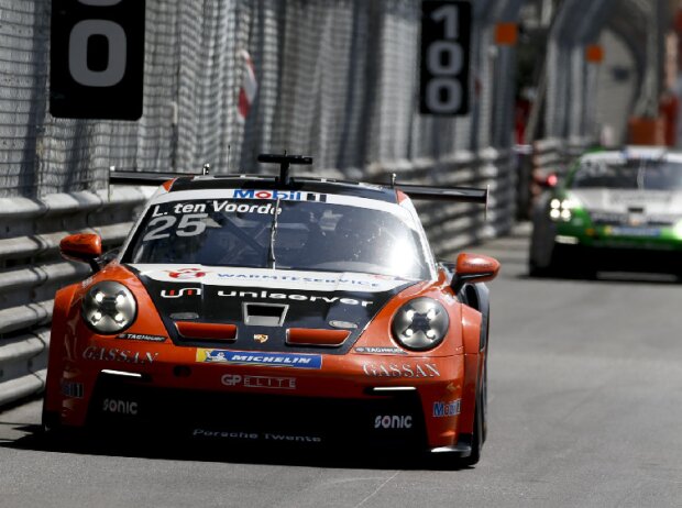 Titel-Bild zur News: Larry ten Voorde beim Rennen des Porsche-Supercup in Monaco 2021