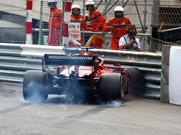 Charles Leclerc, Unfall im Qualifying Charles Leclerc, Unfall im Qualifying