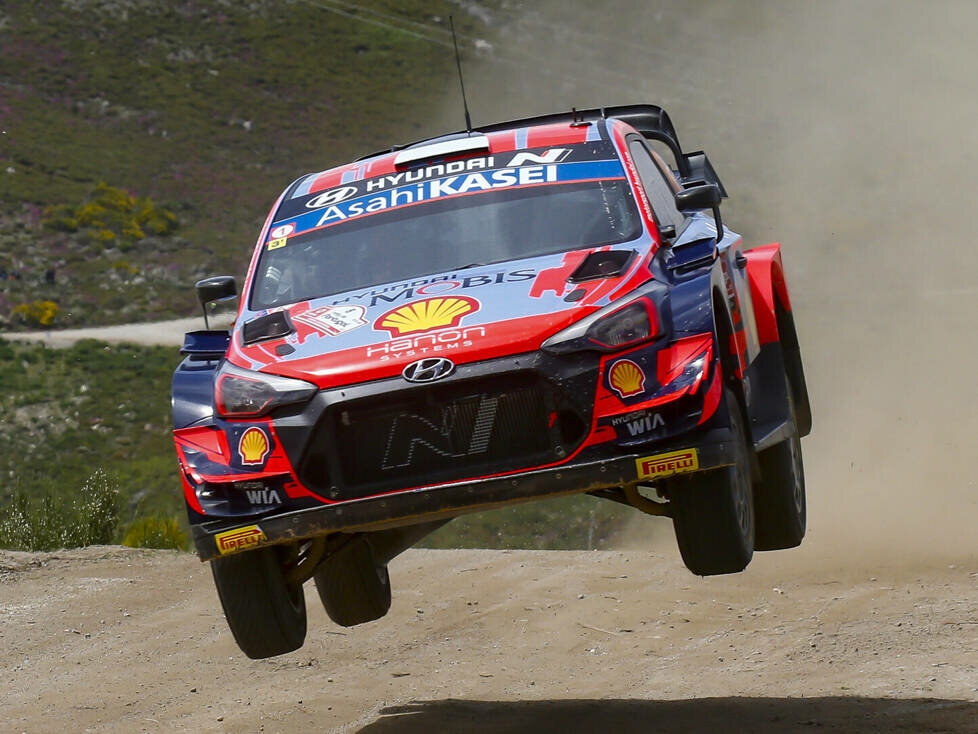 Ott Tänak im Hyundai i20 WRC bei der Rallye Portugal