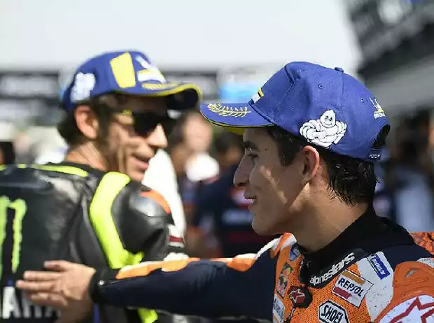 Marc Marquez, Valentino Rossi Titel-Bild zur News: Marc Marquez, Valentino Rossi