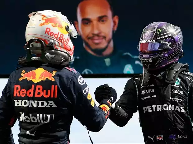 Titel-Bild zur News: Max Verstappen, Lewis Hamilton