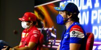 Bild zum Inhalt: Alonso nach Sainz-Podium: Bei mir hätte keiner über Platz zwei gejubelt ...