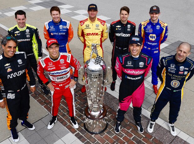 Die neun Indy-500-Sieger im Starterfeld für das 105. Indy 500 am Sonntag, 30. Mai Die neun Indy-500-Sieger im Starterfeld für das 105. Indy 500 am Sonntag, 30. Mai