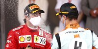 Bild zum Inhalt: Sainz dreht Spieß um: Ferrari-Pilot setzt in Baku auf McLaren und Norris