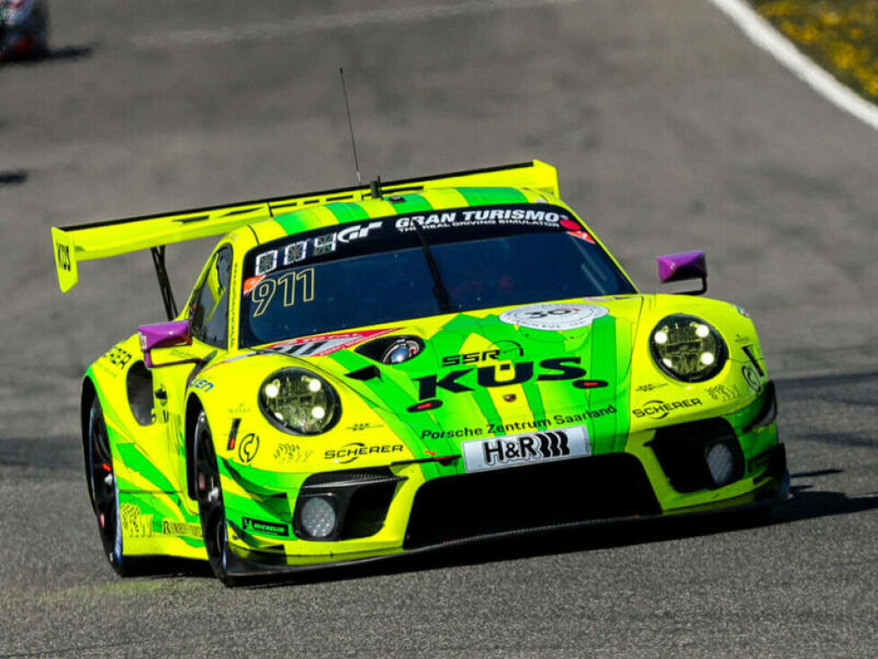 Porsche 911 GT3 R "Grello" von Manthey auf dem Nürburgring