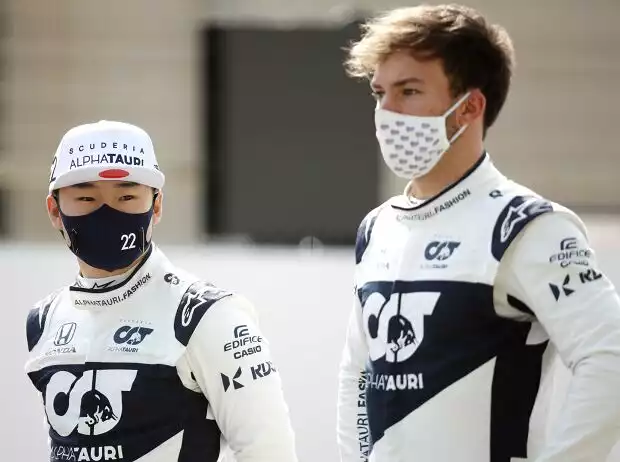 Yuki Tsunoda, Pierre Gasly Titel-Bild zur News: Yuki Tsunoda, Pierre Gasly