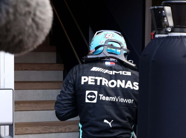 Valtteri Bottas nach seinem verpatzten Boxenstopp beim Grand Prix von Monaco 2021 Valtteri Bottas nach seinem verpatzten Boxenstopp beim Grand Prix von Monaco 2021